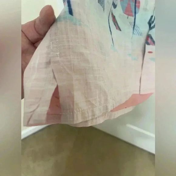 Tommy Hilfiger Beach-Print Shirt. Button Front Cotton All Over Print Men XXL - Picture 7 of 15